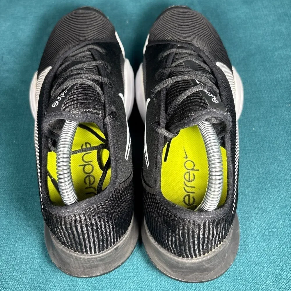 Nike women's Air Zoom SuperRep 2 black/white lace up sneakers size 8.5